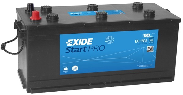EG1806 Baterie EXIDE Professional 12v 180ah 1000A EXIDE 